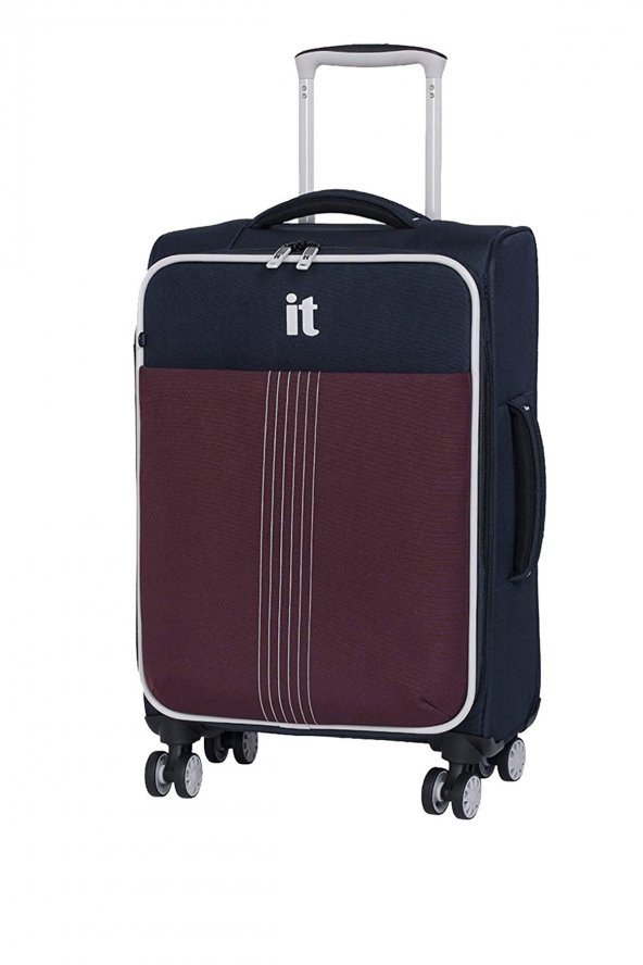 It Luggage 02145 Mavi Battal Boy Kumaş Valiz