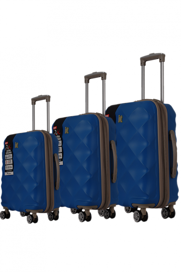 IT Luggage 02126 Lacivert 3lü Abs Valiz Seti