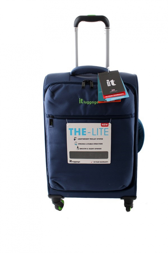 IT Luggage 02232 Mavi Büyük Boy Kumaş Valiz