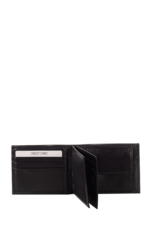 Derkon 00012 Erkek Hakiki Deri Cüzdan Siyah - 5
