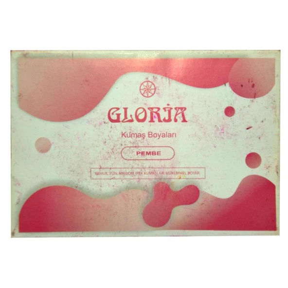 Gloria Pembe Renk Pamuk Yün Naylon İpek Kumaş Boyası 10Gr Paket - 5