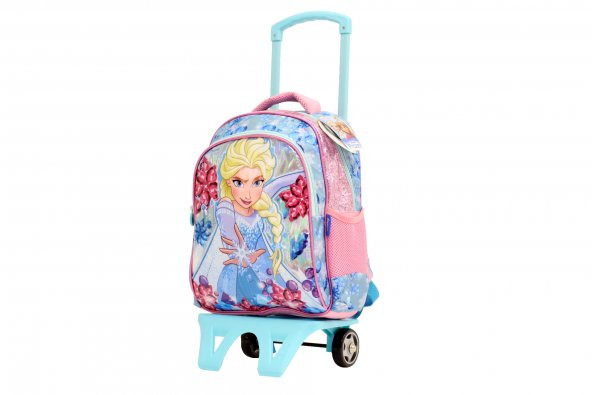 Hkn95202 Frozen 2 Tekerlekli Çocuk Valiz, Bavul, Sırt Çantası