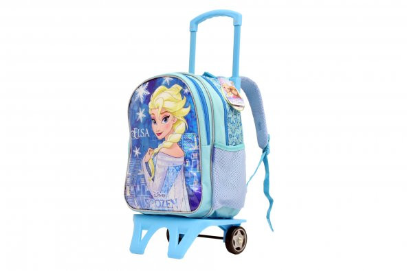 Hkn95244 Frozen 2 Tekerlekli Çocuk Valiz, Bavul, Sırt Çantası