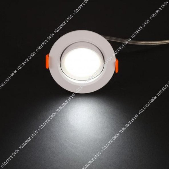 Cata Ct 5204 Akik 5 Watt Beyaz Gövde Cob Led Armatür Lamba Ampul - 2