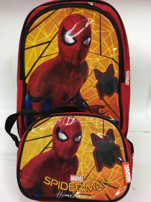 Spiderman Okul ve Beslenme Çantası