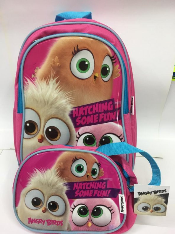 Angry Birds Hatchlings Okul ve Beslenme Çantası