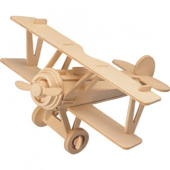 3D Ahşap maket uçak