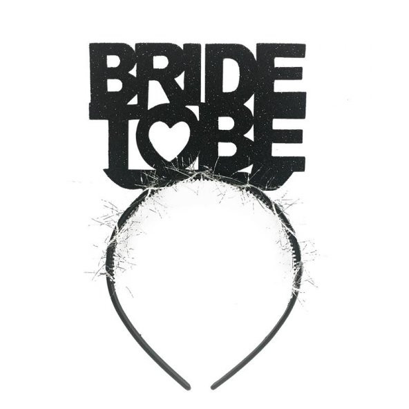 Siyah Bride To Be Yazılı Taç, Bekarlığa Veda Partisi için Taç