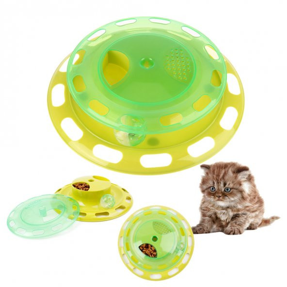 Cat Turntable Eğlenceli Kedi Mama Kabı - 3