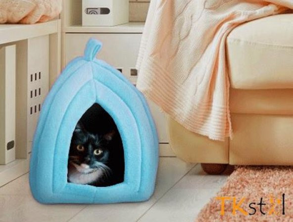 Pet Hut Polar Kedi ve Köpek Yatağı - Mavi