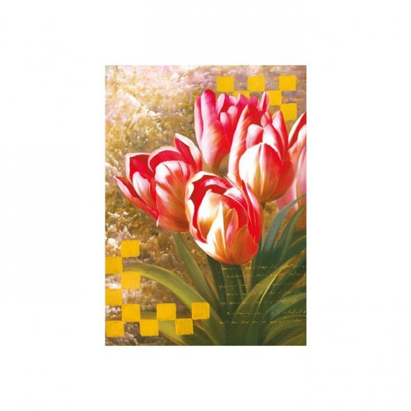 Romantic Tulips Kanvas Tablo 50X70 Cm