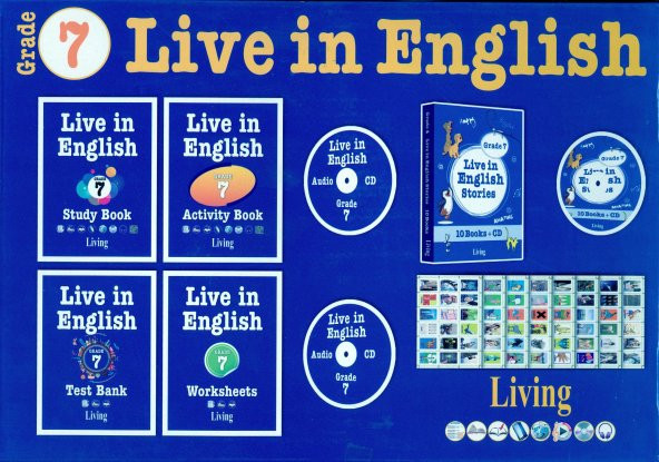 7. Sınıf Live in English Etkinlik Kutulu Set - Living English Dic
