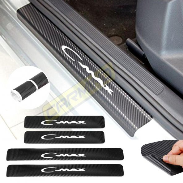 Ford C-Max Karbon Kapı Eşiği Sticker (4 Adet) New