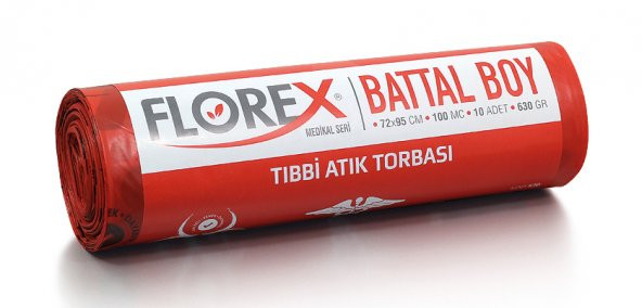 FLOREX BATTAL BOY TIBBİ ATIK ÇÖP POŞETİ