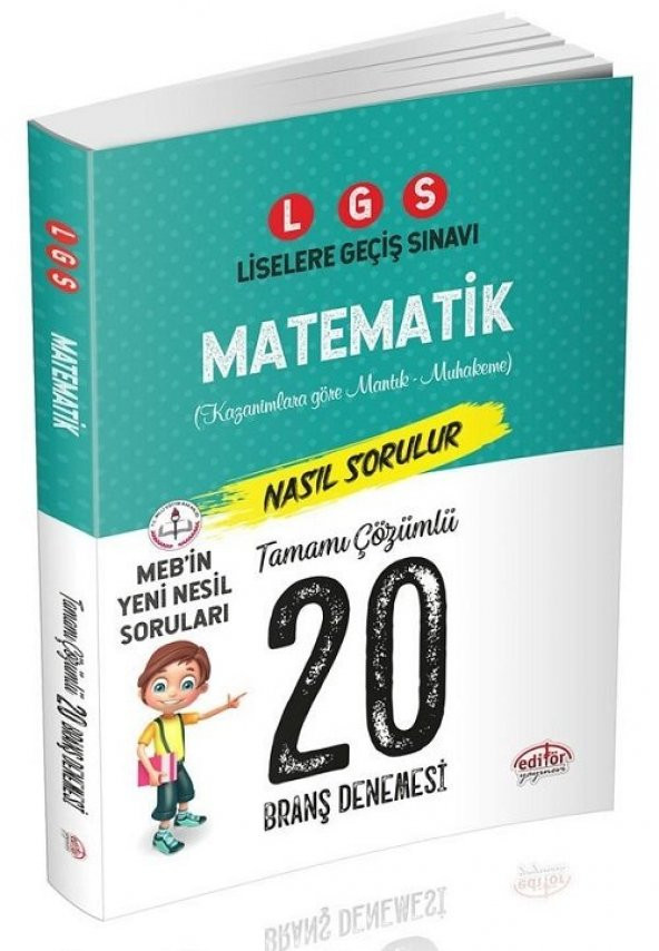 Editör LGS Matematik 20 Deneme Sınavı Editör Yayınları