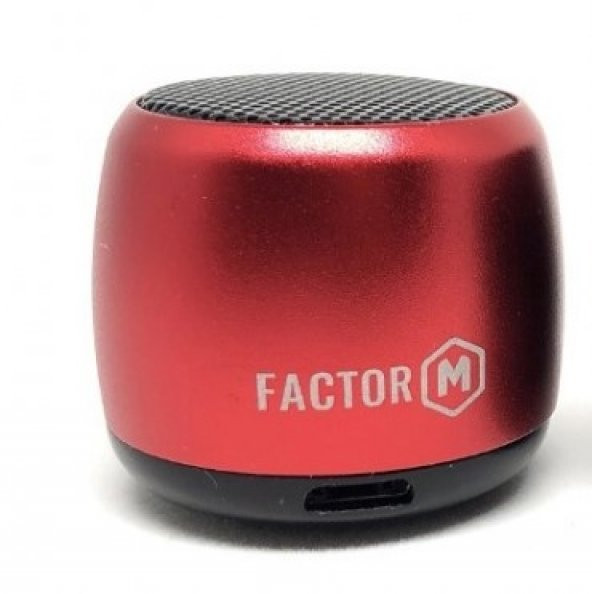 Factor-M Mini Bluetooth Hoparlör Kırmızı