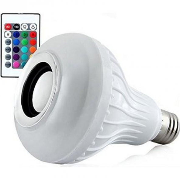 Bluetooth Hoparlör Akıllı LED Ampül Müzikli Lamba Ses Bombası - 2