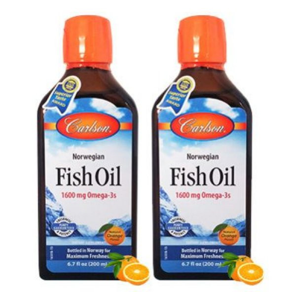 Carlson Fish Oil Balık Yağı Şurup 200 ml Portakal Aromalı  2 Ad S