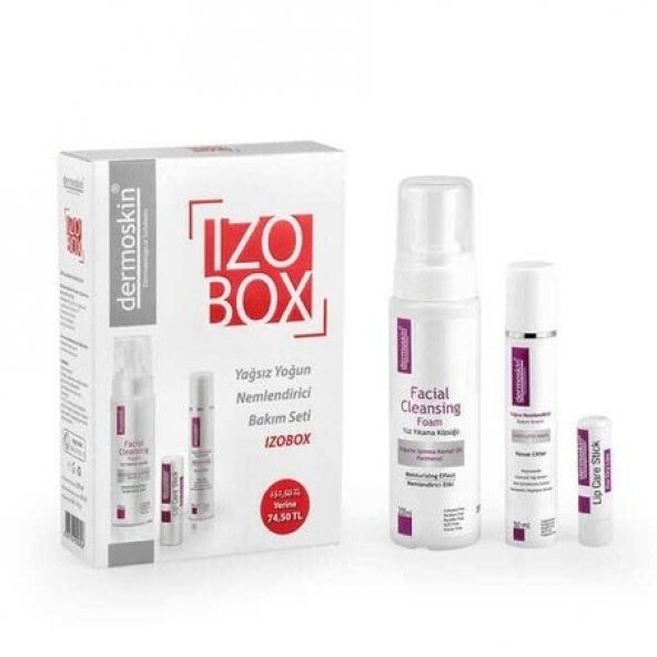 Dermoskin IzoBox Yağsız Yoğun Nemlendirici Bakım Seti - 2