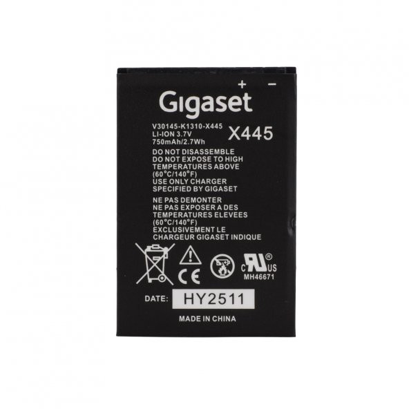 Siemens Gigaset X445 Batarya - 1