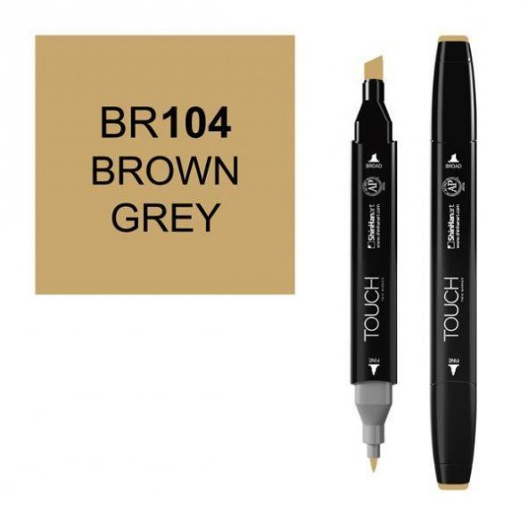 TOUCH TWIN MARKER BR104 BROWN GREY