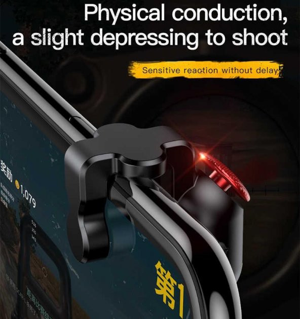 Baseus Oyuncu Tetik Tuş Aparatı Kolay Kulanım PubG Oyun Aparatı , - 2
