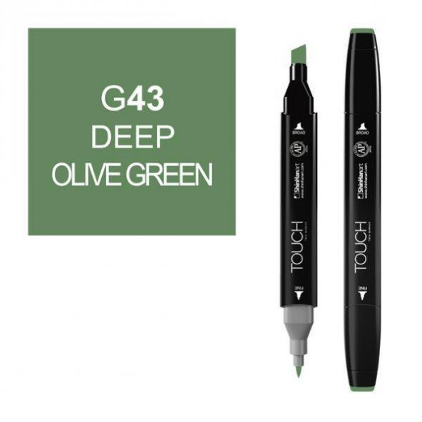 TOUCH TWIN MARKER G43 DEEP OLIVE GREEN