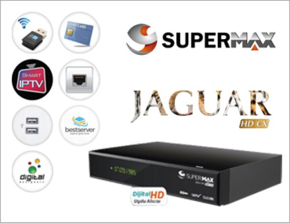 SUPERMAX JAGUAR FULLHD UYDU ALICI IP TV - 2