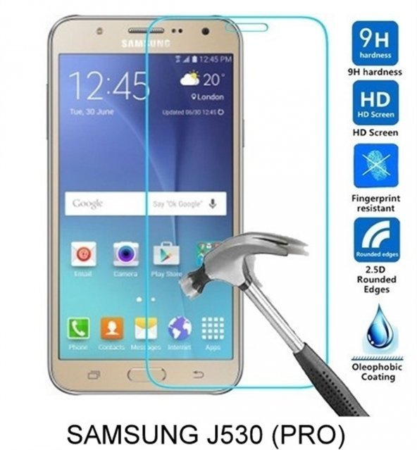 Samsung J530 (PRO) Kırılmaz Temperli Cam Ekran Koruyucu