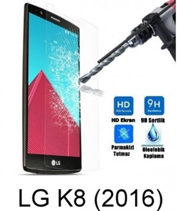 LG K8 (2016)  Kırılmaz Temperli Cam Ekran Koruyucu