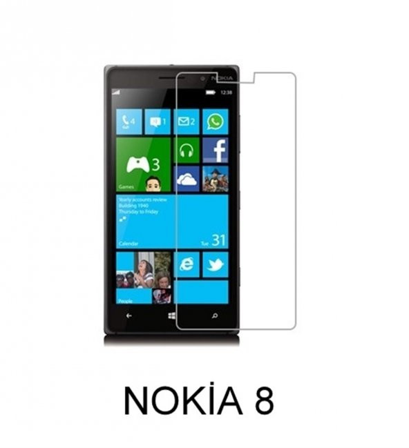 Nokia 8 Kırılmaz Cam Ekran Koruyucu