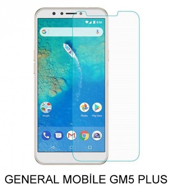 General Mobile GM5 Plus  Kırılmaz Temperli Cam Ekran Koruyucu
