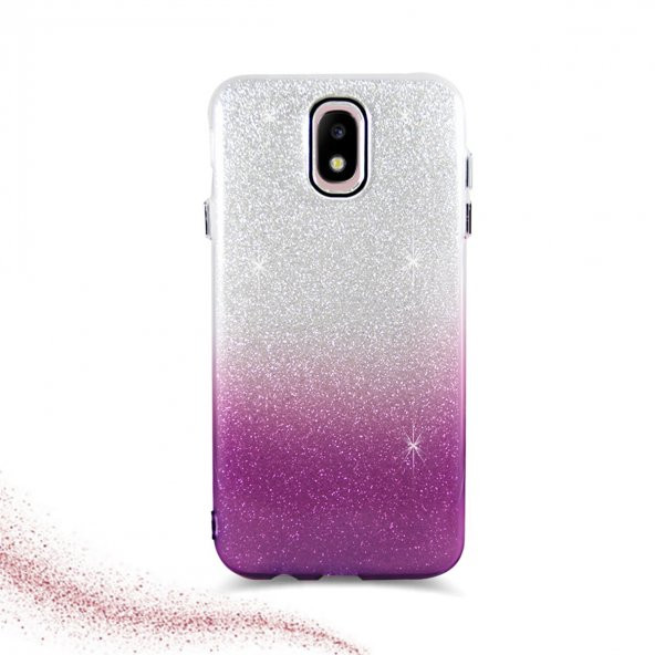 Samsung J7 Pro Simli Kamera Korumalı İnce Silikon - 4