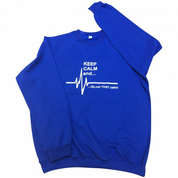 Keep Calm And Sweatshirt Mavi - 2