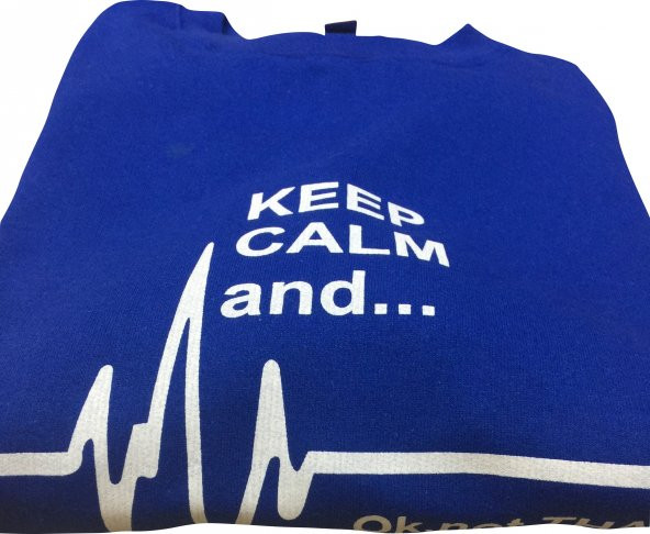 Keep Calm And Sweatshirt Mavi - 5