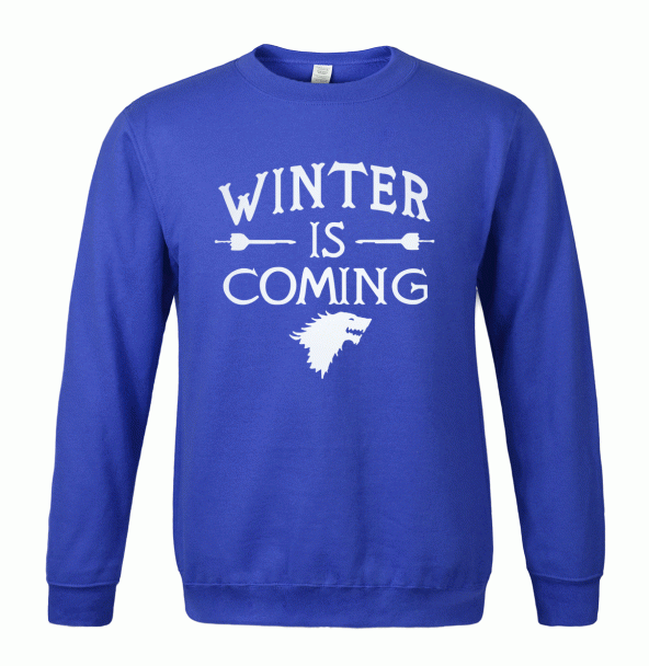 Winter is Coming Mavi Sweatshirt - Stark WINTER IS COMING