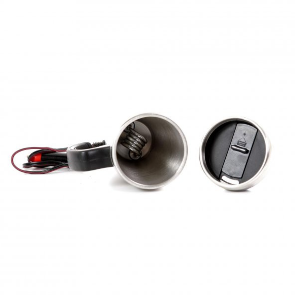 Termoslu Krom Araç İçi Su Isıtıcı Kettle 12 V / 24 V - 3