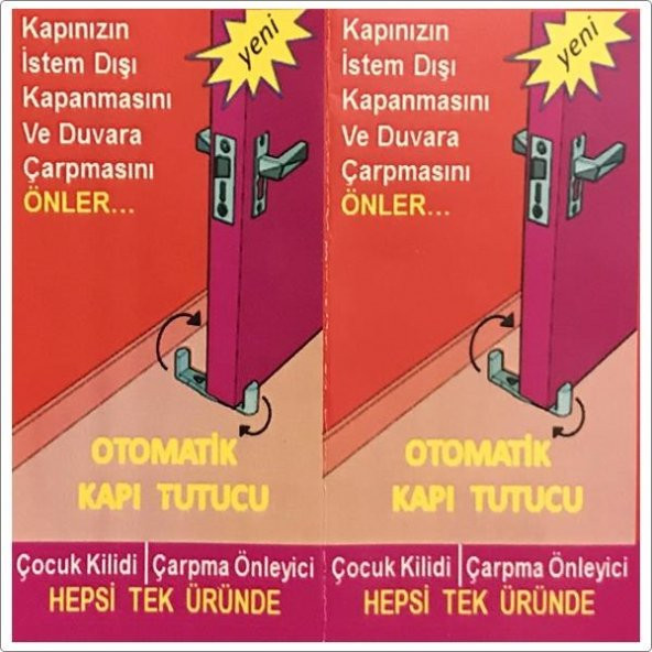 Akıllı Kapı Stoperi Tamponu Kapı Durdurucu Yapışkanlı 2 li Set - 2