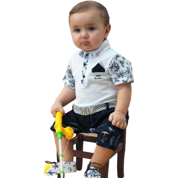 Bbx Lacoste Gömlekli Şortlu Bebek Takımı