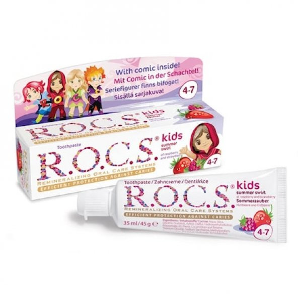 Rocs Kids 4-7 Yaz Esintisi Diş Macunu 35 ML