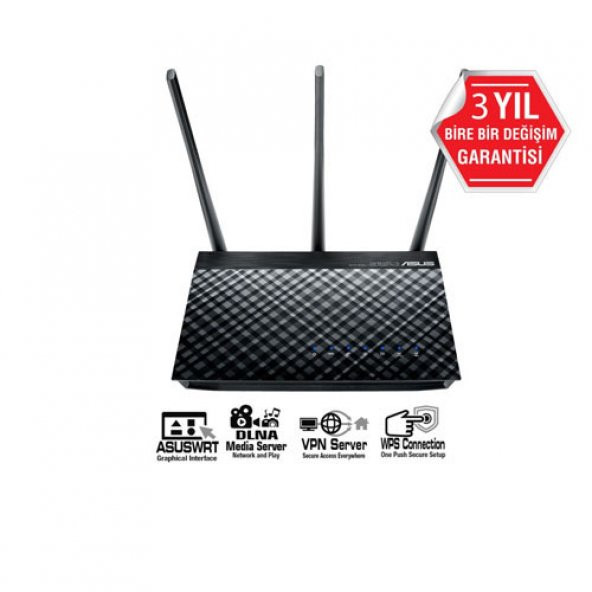 ASUS Asus DSL-AC750 ADSL/VDSL Kablosuz Router/Modem