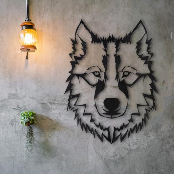 Dekoratif Ahşap Tablo - Kurt ( Wolf )