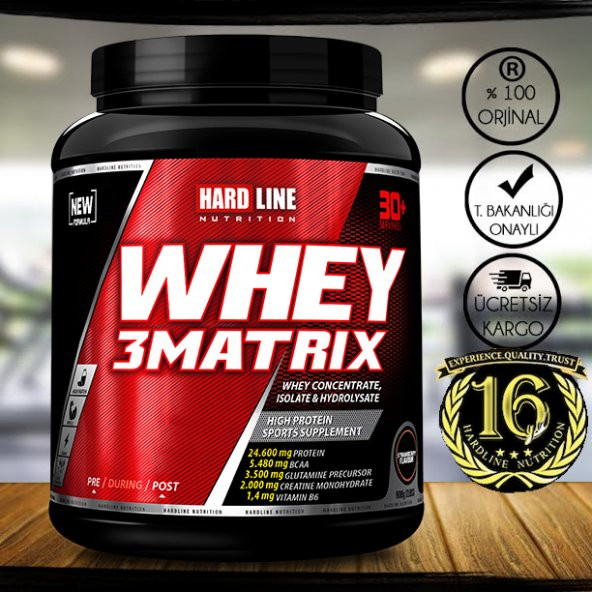 Hardline Whey 3 Matrix 908 Gr Protein Tozu