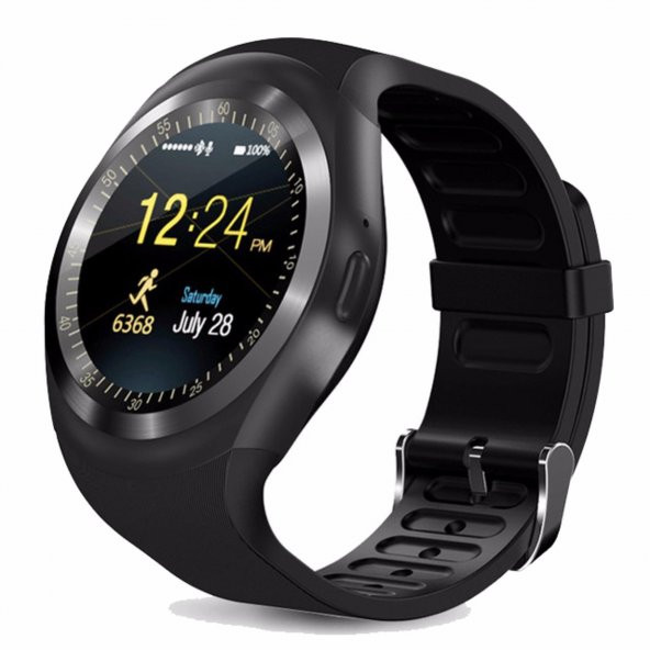 Y1 Smart Watch Akıllı Saat Kol Saati Android ve İos Uyumlu Hafıza Kartlı
