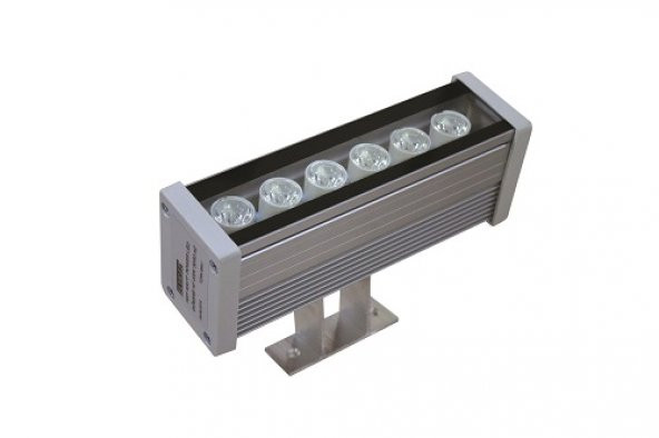 6x1 Watt | 6W 20 Cm Led Wallwasher Duvar Bina Boyama Aydınlatma