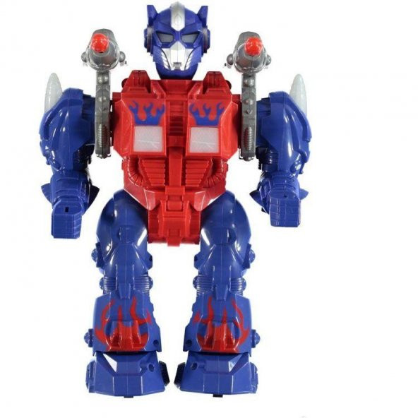 Ok Atan Sesli Işıklı Yürüyen Robot 25 Cm