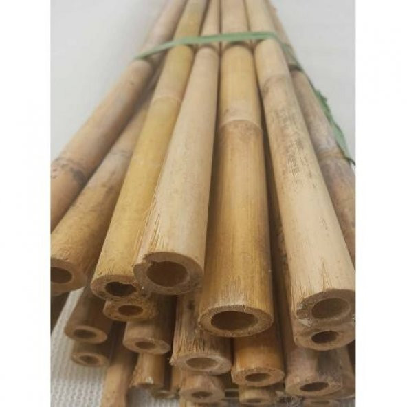 Bambu Cubuk 300 cm 15-25 mm 5 Adet Bambu Bitki Destek Çubuğu Dekoratif Bambu Çubuk - 2