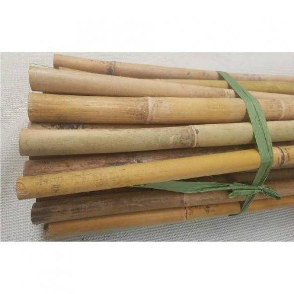 Bambu Cubuk 300 cm 15-25 mm 20 Adet Bambu Bitki Destek Çubuğu Dekoratif Bambu Çubuk