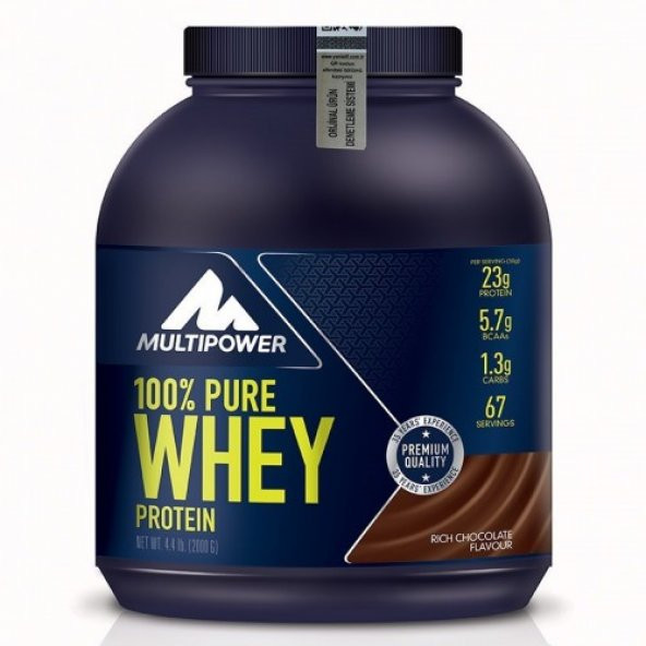 Multipower 100 Pure Whey Protei̇n Tozu 2kg (Skt:12/21) +  Hedi̇ye - 3