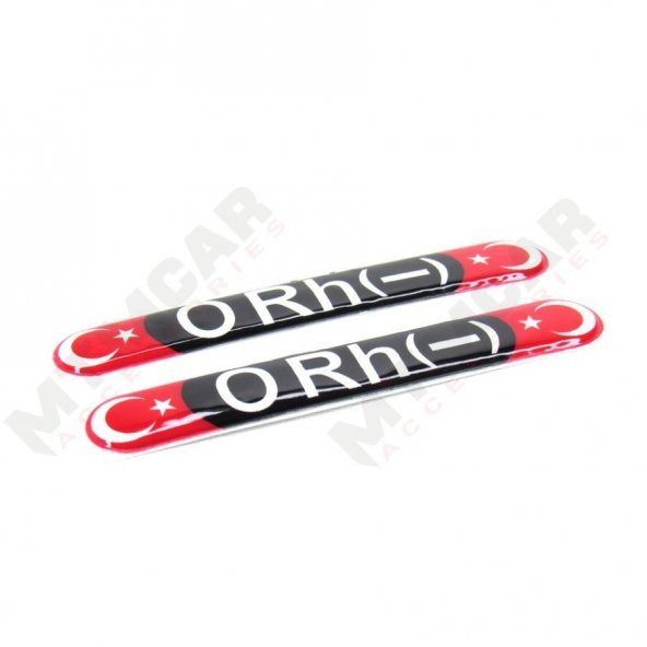 Kan Grubu 0 Rh(-) Damla Sticker 2 adet - 1